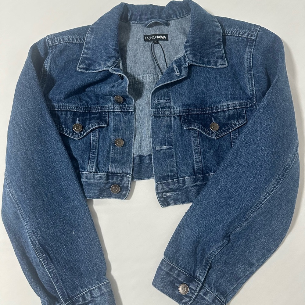 Fashion Nova Blue Denim Jacket